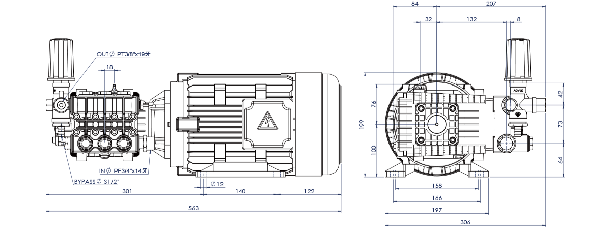 NKM pump Dimentions