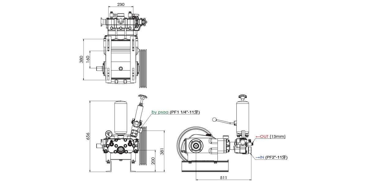 TS-240 Dimentions