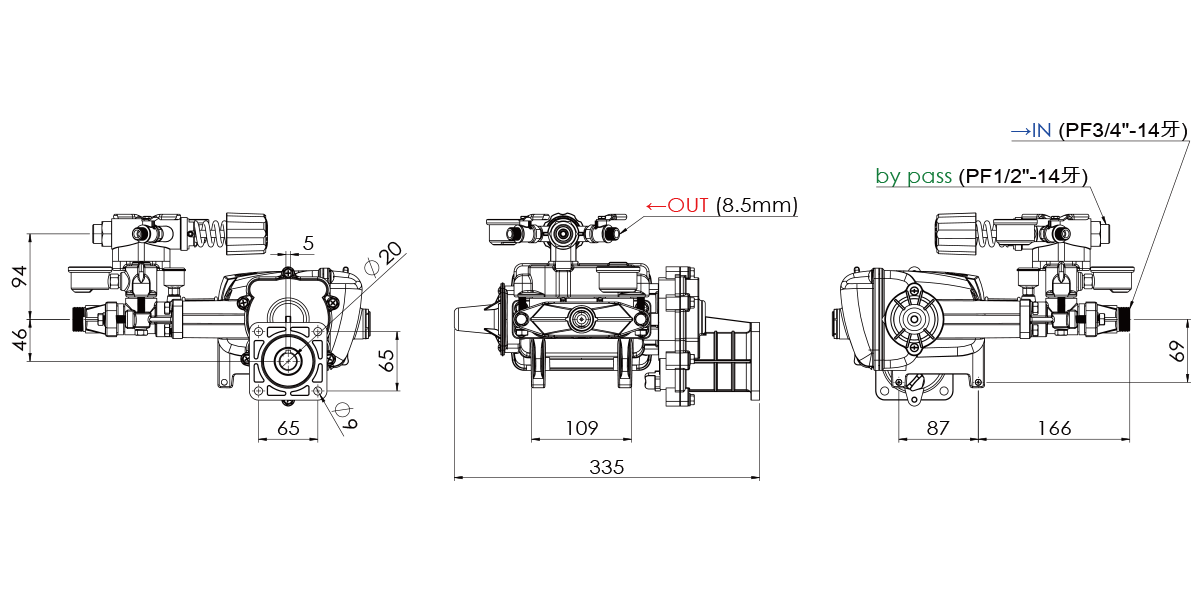 TS-22 Dimentions