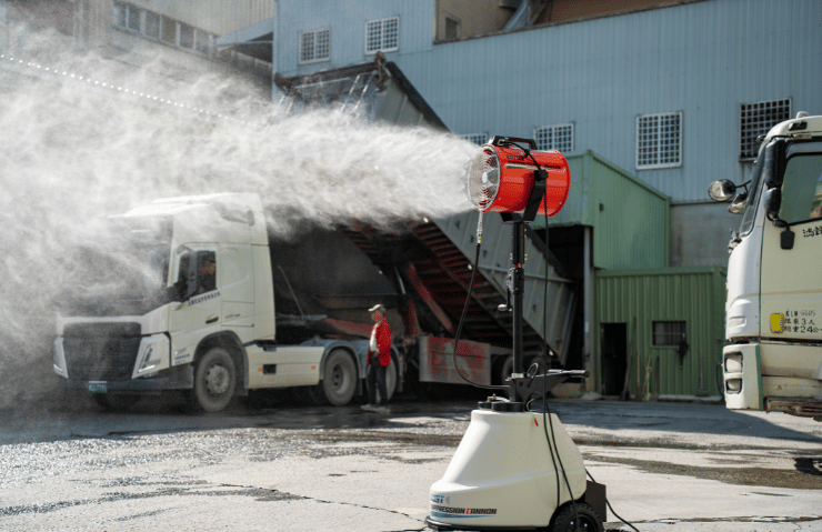 The Solution to Industrial Dust Control- Dust Suppression Cannon