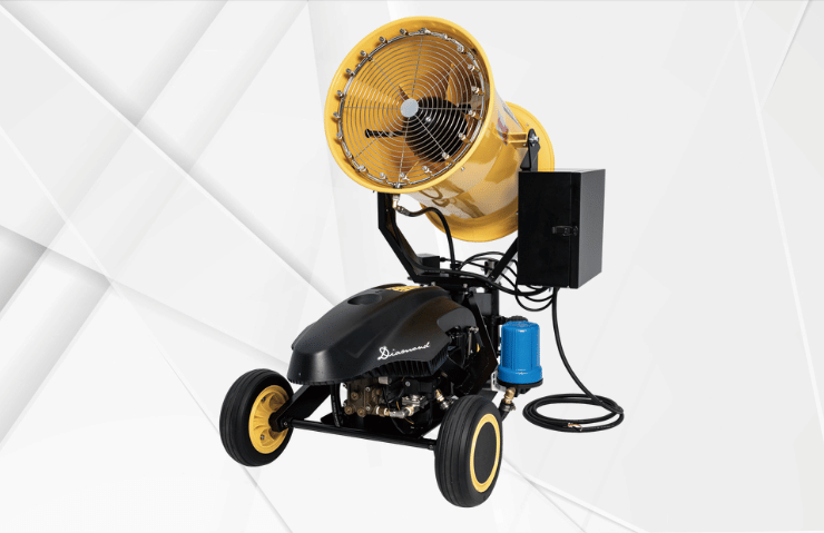 Dust Suppression Cannon-Trolley Model: Control Industrial Dust with Higher Airflow